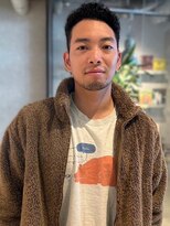 メンズショート　バーバースタイル　アイロンパーマ　30代40代