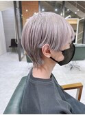 マッシュショート　シルバーカラー