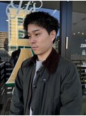 MEN'SHAIRウルフカルマパーマメンズショートイージーパーマ