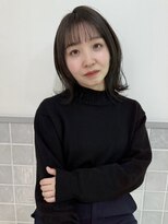 マアム ジー 明大前店(ma'am Zee) ミディアムレイヤー×暗めグレージュ