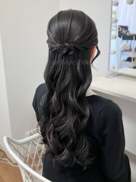 ベル(belle) きれいめめハーフアップアレンジ