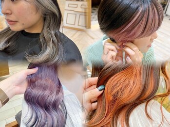 ネオリーブ アンド 渋谷店(Neolive &)の写真/似合わせで個性を引き出す!インナーカラー/フェイスフレーミング/ケアブリーチ/韓国/ブリーチなし/学割U24