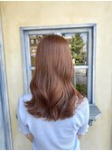 ＊高発色！人気のオレンジブラウンで艶髪へ