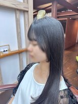 ナンバーエイト(number eight)&nbsp;寒色系カラーブルーカラー＊ブリーチなしダブルカラー＊10代20代