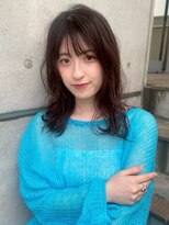 ユニバイリサ 天神大名店(uni by risa) 顔周りカット 艶髪 艶トリートメント 20代 グレージュ 透明感