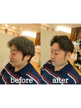 カズ 中津店(KAZU) 茨木市 アップバング ツイストスパイラルパーマ お悩み改善