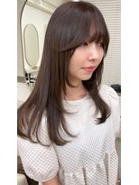 ミッシュバイアーバン(misch by urban.)&nbsp;ココアベージュ/レイヤーカット/艶髪【堀 春菜】