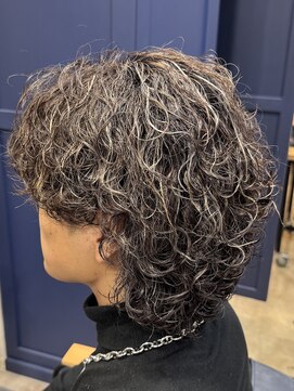 ハッシュタグネイビー 仙台駅前店(#NAVY) 波巻きウルフツイスパウルフ仙台美容室シャドウパーマ仙台波巻き