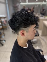 アッシュ 高幡不動店(Ash)&nbsp;メンズパーマツイストスパイラルフェザーパーマ眉毛