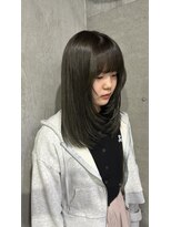 ラック(LUCK)&nbsp;イルミナカラー/髪質改善/船橋/くすみベージュ/細めハイライト