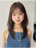 レイヤーカット/イメチェン/グレージュ/脱白髪染め２