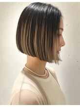 ハウ 心斎橋(how)&nbsp;夏カラー◎ハイライトボブ/サマー/外ハネ/20代30代40代