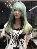 ディーカヘアーセンダイ(Di KA HAIR sendai)&nbsp;ミント×ブラック エンドカラー