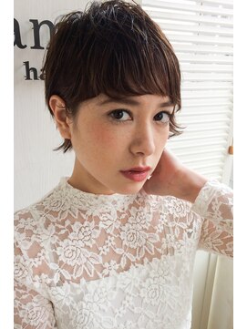 ランプ ヘアー(lamp hair) 【lamphair 】黒髪◎外国人風ウエットキュートショート♪No.1