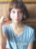 【RIMA】HARUKI 外国人風☆眉上のショートバングをフレンチ風に