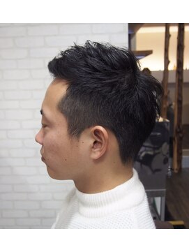 メンズ レオ 天六店(men's LEO) 【アシンメトリー】　刈り上げベリショでアシメぎみ～