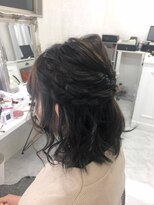 ヘアセットアンドメイク マカリィ 渋谷駅前店(Makalii) ボブヘアでもハーフアップルーズ