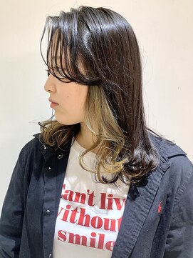 フォーク FOLK 【インナーカラー】学校や職場が厳しくてもOK!デザインカラー♪