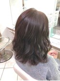 透明感うるツヤ髪ミルクティーブラウンゆるふわ巻き春パーマ美髪