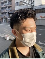 ジュエ(jouer)&nbsp;七三ビジネスショートスパイラルパーマ