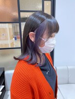 トナリ(tonari)&nbsp;ash brown × purple