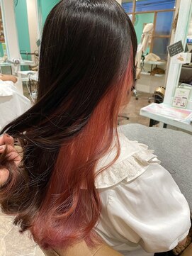 ヘアーディア みどり店(Hair...DiA) インナーピンク♪