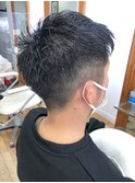 MEN'S HAIR  センターパート ツイストスパイラル コンマヘア