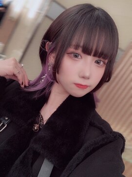 リアイス(Re:ICE) ラベンダーインナーカラーショートウルフ