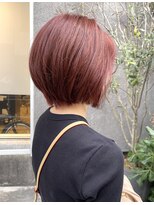 マノハル(MANOHARU)&nbsp;ピンクカラー　まとまるくびれショートボブ