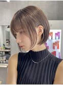 30代40代大人女性/前髪ありショートボブ/ショートヘア/髪質改善