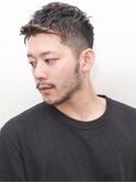 アッシュブラックマッシュパーマウルフ波巻きカルマパーマ421