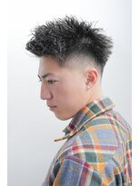 モリゲン フェローシップ レグ(MORIGEN fellowship REGU)&nbsp;アップバングスキンフェードベリーショートアッシュブラック0401