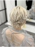 ミニボブアップ風ヘアセット♪