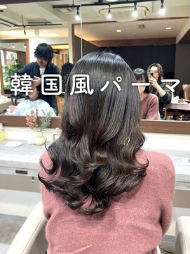 アミー 銀座(Ammy) #コテ巻き風パーマ #パーマロング#韓国風パーマ#デジタルパーマ