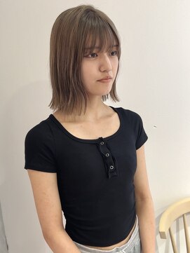 ヨーク(YOKE) 【YOKE】ミルクティーベージュグレージュアブリーチカラー