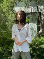 ロカ 表参道(loka)&nbsp;オリーブベージュ/ウェーブヘア[表参道/ブリーチ/ハイライト]Mai