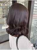 ピンクラベンダーで艶感たっぷりカラーに