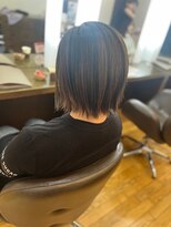 ヴァンカウンシル 清須店(VANCOUNCIL)&nbsp;イケメン女子のハイライト/メッシュカラー 大人ショートボブ