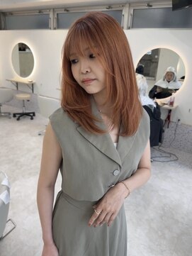 イェッカ(YECCA) オレンジブラウン（ブリーチ１回）