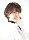 前下がりショート・ボブ/パーマ/前髪なし/30代/40代/50代/長め