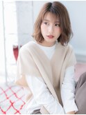 関内/髪質改善/くすみベージュ×大人ミディアムボブ♪k