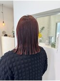 ぱっつんミディアムボブ