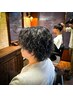 【ケアパーマ】カット+毛髪強化パーマ+眉カット+顔スパ+角質除去￥14300→