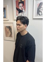 コージー(cozy) メッシュが映える、オシャレなツーブロックスタイル