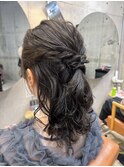 ☆結婚式お呼ばれヘアアレンジ/ハーフアップアレンジ☆