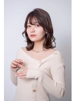 ルフュージュ バイ プロデュース 相模大野店(Refuge by Produce)&nbsp;外ハネミディアム/ココアブラウン/バタフライカット