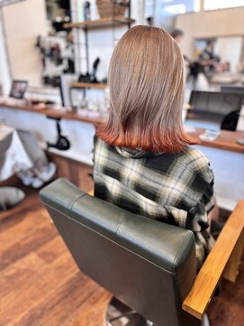 ブランチ(branch) ミルクティー×裾オレンジ