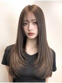 【西梅田・堂島】髪質改善でまとまるロングレイヤー　グレージュ