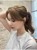 ●上品2way前髪顔まわりのレイヤーカット♪韓国風10/20/30代