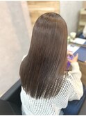 美髪ストレート×ヘーゼルベージュ〇平塚